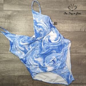 Nicole Miller Plus Size Sweatheart One Piece Swimsuit Size 3X